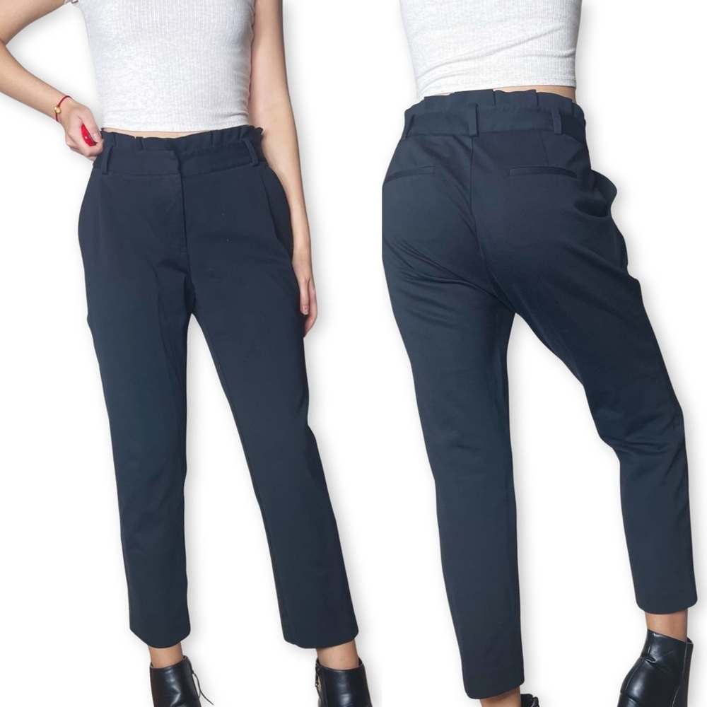 PORTS Paperbag Waist Black Dress Pants Size 6